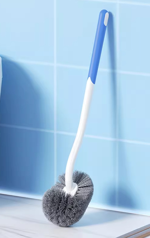 Brush Home Use, No Dead Angle, Bathroom Cleaning With Base, Long Handle Set, Wall-Mounted For Squat Toilet_maomaolike.com