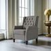 Redde Boo New Design Classic Dark Gray Waterproof Fabric Living Room Pull Button Sofa, High Back Manual Recliner Chair Cinema Home Theatre Cozy Recliner Sofa_maomaolike.com