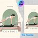 Pilates Themed Painting Poster, Soft-toned Minimalist Flat Style Poster, Conveys Balance And Control Concept, Ideal For Home Gym, Yoga Studio And_maomaolike.com