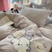 Manufacturer Wholesale INS Girly Cute Cartoon Towel Pure Four-Piece Set All Washed Cotton Embroidered Bedding_maomaolike.com