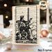 Queen Of Swords Tarot Painting Poster, Vintage Monochrome Engraving-style Poster, Distinctive Tarot Art Ideal For Home, Study And Living Room Decor_maomaolike.com