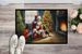 Beagle And Santa Claus Doormat Front Door Mat Indoor Outdoor Rugs For Entryway, Non Slip Washable Low Pile, 24H X 36W_maomaolike.com