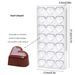 Plastic Chocolate Molds Set Candy Making Tools, Heart, Egg, Bar, Diamond Shapes for Mousse, Jelly, Candies, Truffles,Easter, Thanksgiving, Valentine's_maomaolike.com