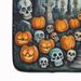 Calaveras Sugar Skulls Spooky Halloween Memory Foam Kitchen Mat Machine Washable Anti-Fatigue Mat Cushion Comfort Bath Mat Or Kitchen Rug_maomaolike.com