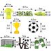 Sports Theme Match World Party Small Cake Cup Topper Football Glove Trophy Flag_maomaolike.com