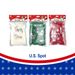 Christmas Wrinkle Paper Sequin Surface Placed Snowflake Glitter Tri-Color Mix Medium 12Package 50G_maomaolike.com