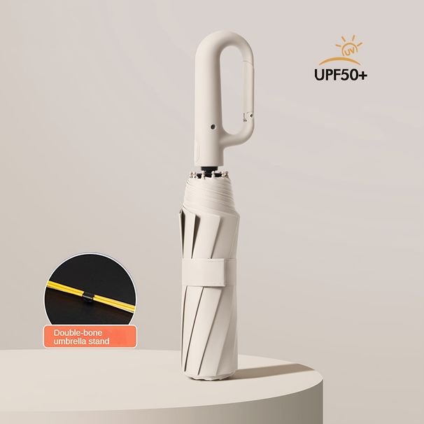 Portable Large Automatic Umbrella With Buckle For Both Sunny And Rainy Day, Casual Durable Compact Umbrella For Men's & Women's Outdoor Activities_maomaolike.com