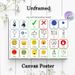 Communication Board Painting Poster, Clear Icon-style Visual Communication Poster, Practical Aid For Daily Expression, Suitable For Home And Therapy_maomaolike.com