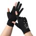 Sunscreen gloves ladies spring and summer thin section with two fingers riding travel sweat-absorbing breathable non-slip cute bear gloves_maomaolike.com