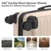 Luggage Sets ABS Hardshell 3pcs Luggage, Lightweight Durable Suitcase Sets Spinner Wheels Suitcase With TSA Lock 20''24''28'' Available(Beige)_maomaolike.com
