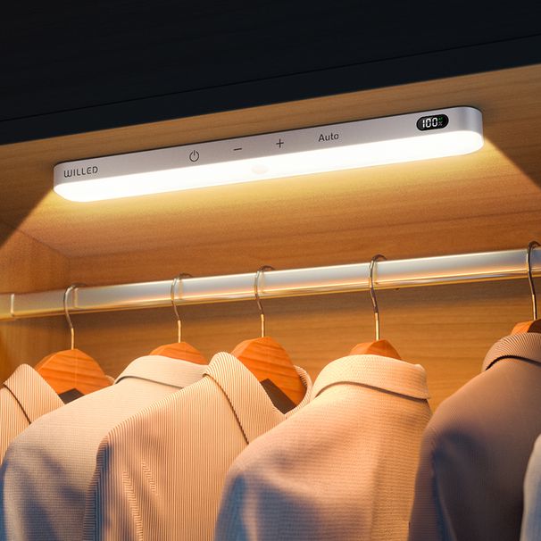 WILLED Warm Motion Sensor Cabinet Display 60 LED Touch Bar Wireless Rechargeable Battery Night Light_maomaolike.com