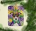 Jack Russell Terrier King Of Mardi Gras Porcelain Ornament Christmas Tree Hanging Decorations For Home Christmas Holiday, Rectangle, Gift, Multicolor_maomaolike.com