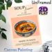 Haitian Soup Joumou Painting Poster, Warm-toned Vintage Illustrative Poster, Cultural Symbolic Pumpkin Beef Soup Art, Ideal For Kitchen And Dining_maomaolike.com