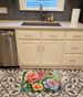 Roses In Watercolor Memory Foam Kitchen Mat Machine Washable Anti-Fatigue Mat Cushion Comfort Bath Mat Or Kitchen Rug_maomaolike.com