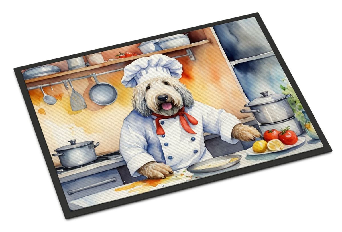Komondor The Chef Doormat Front Door Mat Indoor Outdoor Rugs For Entryway, Non Slip Washable Low Pile, 24H X 36W_maomaolike.com