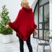 Women's Clothing 2023 autumn and winter new women's clothing shawl tassel cape fur collar pullover sweater women_maomaolike.com