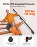 6ft Wall Mounted Stair Handrail Black Aluminum Indoor Outdoor Railing_maomaolike.com