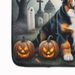 Bernese Mountain Dog Spooky Halloween Memory Foam Kitchen Mat Machine Washable Anti-Fatigue Mat Cushion Comfort Bath Mat Or Kitchen Rug_maomaolike.com
