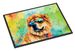 Chow Chow Hippie Dawg Doormat Front Door Mat Indoor Outdoor Rugs For Entryway, Non Slip Washable Low Pile, 24H X 36W_maomaolike.com
