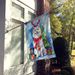 American Eskimo Christmas Reindeer House Flag Large Porch Sleeve Pole Decorative Outside Yard Banner Artwork Wall Hanging, Polyester, House Size, Multicolor_maomaolike.com