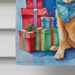 Golden Retriever Christmas Reindeer House Flag Large Porch Sleeve Pole Decorative Outside Yard Banner Artwork Wall Hanging, Polyester, House Size, Multicolor_maomaolike.com
