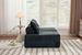 Deep Seat Modular Sectional Sofa With Adjustable Backrest -39.37 Chenille Compressed Couch For Living Room, Bedroom, Lounge 2 Piece ,Black._maomaolike.com