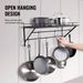 VEVOR Pot Rack Wall Mounted, 24 Inch Pot And Pan Hanging Rack, Pot And Pan Hanger With 12 S Hooks, 55 Lbs Loading Weight, Ideal For Pans, Utensils, Cookware In Kitchen_maomaolike.com