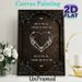 Gothic Skeleton Love Painting Poster, Vintage Dark Gothic Style Poster, Romantic Skeleton Heart With Quote & Spider Web Design, Ideal For Bedroom And_maomaolike.com