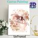 Prenatal Nurturing Themed Painting Poster, Soft Watercolor Style Poster, Heartwarming Fetal-in-womb Scene With Caring Hands & Floral Accents, Gentle_maomaolike.com