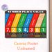 Number Place Value Painting Poster, Vibrant Chalk-style Math Educational Poster, Clear Place Value Learning Guide, Ideal For Classrooms And Study_maomaolike.com