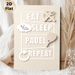 Eat Sleep Padel Repeat Painting Poster, Minimalist Neutral-toned Typographic Poster, Stylish Daily Routine Themed Decor With Cutlery, Sleep Icon_maomaolike.com