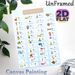 Thai Alphabets Painting Poster, Colorful Cartoon-style Educational Poster, Comprehensive Thai Letter Reference With Matching Illustrations, Suitable_maomaolike.com