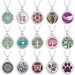 New Stainless Steel Fashion Tree Of Life Aromatherapy Necklace Essential Oil Diffuser Perfume Locket Pendant Women_maomaolike.com