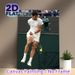 Tennis Player Victory Moment Painting Poster, Dynamic Realistic Action Shot Poster, Captures Intense Competitive Sports Energy, Ideal For Home Gym And_maomaolike.com