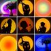 Sunset Projection LED Light With Remote Control, 16 Colors Night Light, RGB Lighted Sunrise Lights Room Decoration_maomaolike.com