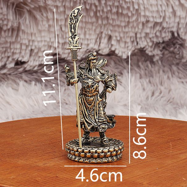Guanyin Statue Style With Knife And Lotus Base For Entrance Hallway, Office, Coffee Table, Antique Props, Metal Crafts_maomaolike.com