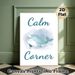Calm Corner Themed Painting Poster, Soft Watercolor Cute Narwhal Poster, Gentle Soothing Decor Suitable For Office, Living Room Or Quiet Resting Space_maomaolike.com