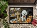 Bichon Frise Fall Kitchen Pumpkins Doormat Front Door Mat Indoor Outdoor Rugs For Entryway, Non Slip Washable Low Pile, 24H X 36W_maomaolike.com