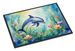 Spring Dolphin Doormat Front Door Mat Indoor Outdoor Rugs For Entryway, Non Slip Washable Low Pile, 24H X 36W_maomaolike.com