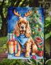 Cocker Spaniel Christmas Reindeer Garden Flag Mailbox Flag Decorative Yard Flag Banner Outside Patio Artwork Yard Flower Beds, Garden Size, Multicolor_maomaolike.com