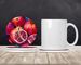 Colorful Pomegranates Large Sandstone Coasters Pack Of 4 Absorbent Round Coasters Decor Gifts For Men Or Women, 4 In, Multicolor_maomaolike.com