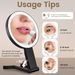 Hot Selling LED Double-Sided With Magnifying Tri-Color Light Makeup Multi-Functional Beauty Mirror_maomaolike.com