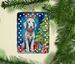 Bedlington Terrier Christmas Reindeer Porcelain Ornament Christmas Tree Hanging Decorations For Home Christmas Holiday, Rectangle, Gift, Multicolor_maomaolike.com