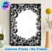 Disco Ball Painting Poster, Monochrome Glossy Mirrored Disco Balls Framed Poster, Brings Retro Party Vibe, Suitable For Living Room, Home Bar And_maomaolike.com