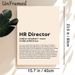 HR Director Definition Painting Poster, Witty Typographic Poster, Humorous Workplace-themed Decor Ideal For Office, Professional Workspace_maomaolike.com