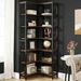 Corner Bookshelf, Industrial Corner Etagere Bookcase_maomaolike.com