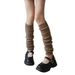 Wool pile socks women winter calf socks over the knee hot girl leg cover autumn and winter style y2k knitted warm knee socks_maomaolike.com
