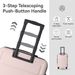 Luggage Sets ABS Hardshell 3pcs Luggage, Lightweight Durable Suitcase Sets Spinner Wheels Suitcase 20''24''28'' (PINK)_maomaolike.com