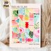 Abstract Geometric Painting Poster, Vibrant Watercolor Mixed Abstract Lines & Shapes Poster, Artistic Uplifting Decor Ideal For Living Room, Office_maomaolike.com