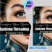 Eyebrow Threading Painting Poster, Elegant Beauty-focused Poster, Delicate Eye And Brow Threading Scene, Ideal For Promoting Brow Services In Beauty_maomaolike.com